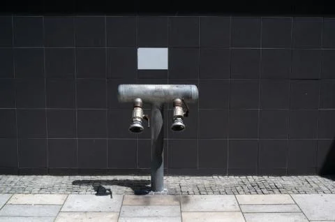 Fire hydrant - devcie of water supply for firefighters Foto stock