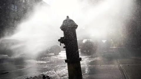 Fire Hydrant - establishing shot - brooklyn - NYC Stock Footage 67435530