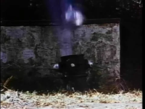 Fire hydrant exploding and knocking down traffic light Stock Footage 260250995