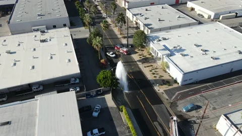 Fire Hydrant Explosion on Street | Stock Video | Pond5