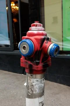 Fire hydrant fire protection system Foto stock