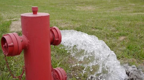 Fire hydrant high pressure Stock Footage 40478079