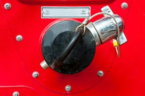 Fire hydrant , hose connection ,fire fighting equipment for fire fighter. Stock Photos