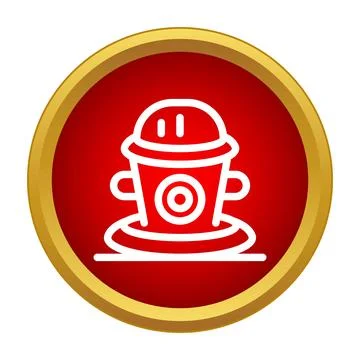 Fire hydrant icon for emergency and safety services イラスト素材