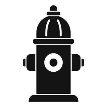 Fire hydrant icon for emergency water supply Stock Illustration