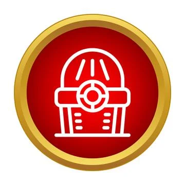 Fire hydrant icon for emergency water supply system Stock Illustration