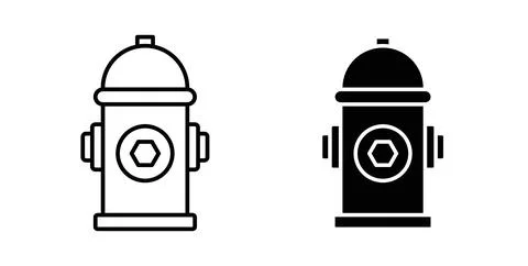Fire hydrant icon Illustration designs pack for Web Stock Illustration