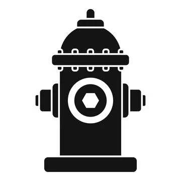 Fire hydrant icon representing emergency water supply Stock Illustration