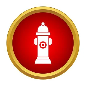 Fire hydrant icon representing emergency and safety services Stock Illustration