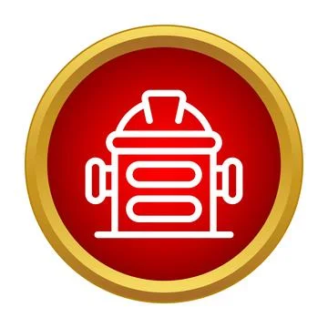 Fire hydrant icon representing emergency safety and protection Stock Illustration