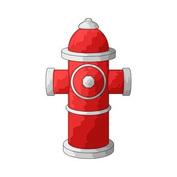 Fire hydrant illustration Stock Illustration