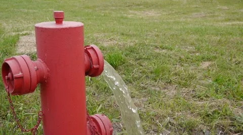 Fire hydrant low pressure Stock Footage 40478129