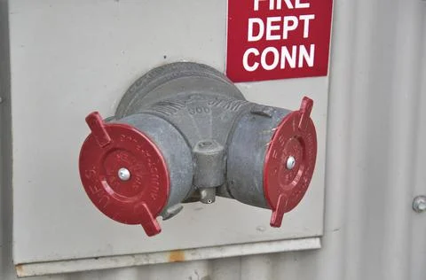 Fire hydrant mounted on the wall.   Vancouver Canada　　　 Foto stock