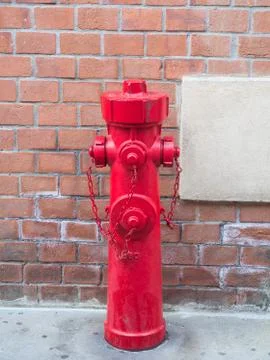 Fire hydrant or fireplug  connection for firefighters in public road Stock Photos