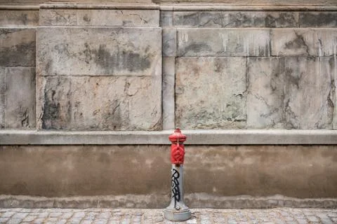 Fire hydrant on pavement 스톡 사진