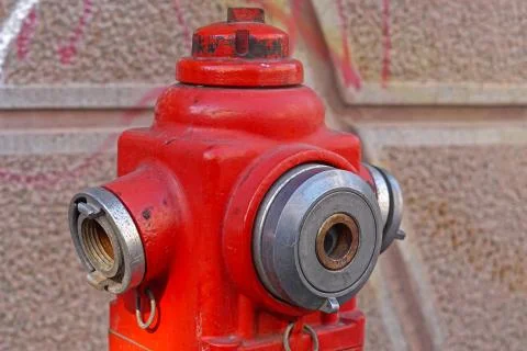 Fire hydrant red Stock Photos