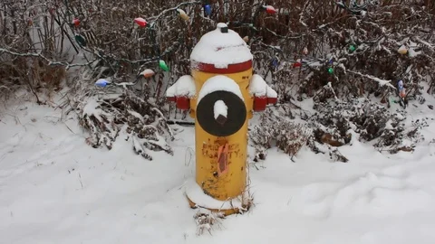 Fire hydrant with snow 動画素材 83710576