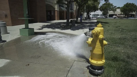 Fire Hydrant spraying water Video stock 110923918
