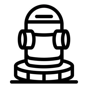 Fire hydrant standing ready for emergency situations Stock Illustration