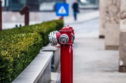 Fire hydrant on the street Stock Photos