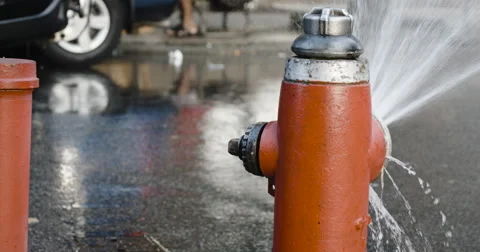 Fire Hydrant - summer - NYC - 4k Video stock 67446365