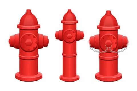 Fire hydrant vector design illustration isolated on white background Stock Illustration
