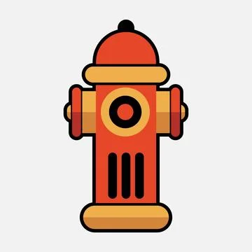 Fire hydrant vector icon-3 Stock Illustration