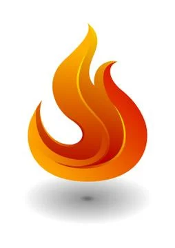 Fire icon. Design element Illustrazione stock
