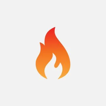 Fire icon design Stock Illustration