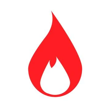 Fire Icon. Gas. Fuel. Vector. 스톡 일러스트
