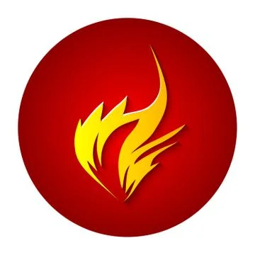 Fire icon Stock Illustration