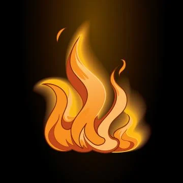 Fire icon Stock Illustration