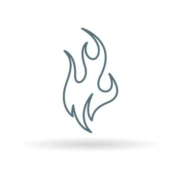 Fire icon Stock Illustration