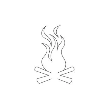 Fire icon Stock Illustration