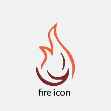 Fire icon Stock Illustration