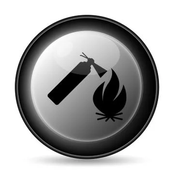 Fire icon. Internet button on white background.. Stock Illustration