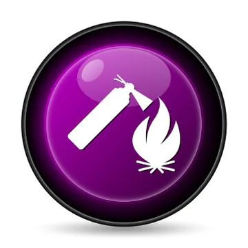 Fire icon. Internet button on white background.. Stock Illustration