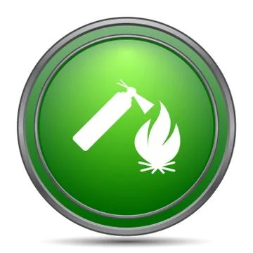 Fire icon. Internet button on white background.. Stock Illustration