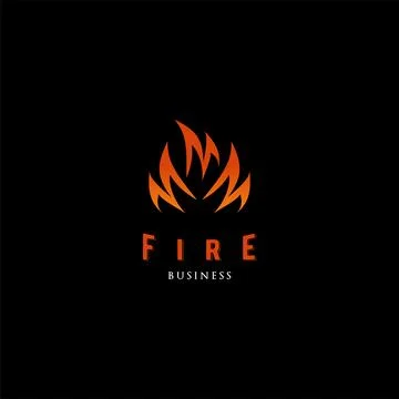 Fire icon logo design inspiration Stock Illustration