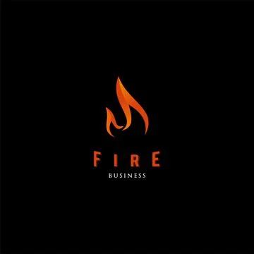 Fire icon logo design inspiration Stock Illustration