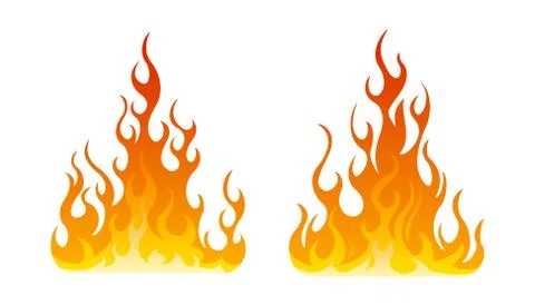 Fire icon set. Design element Stock Illustration