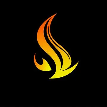 Fire icon Vector Art Graphic Stock Illustration