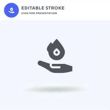 Fire icon vector, filled flat sign, solid pictogram isolated on white, logo Stock Illustration