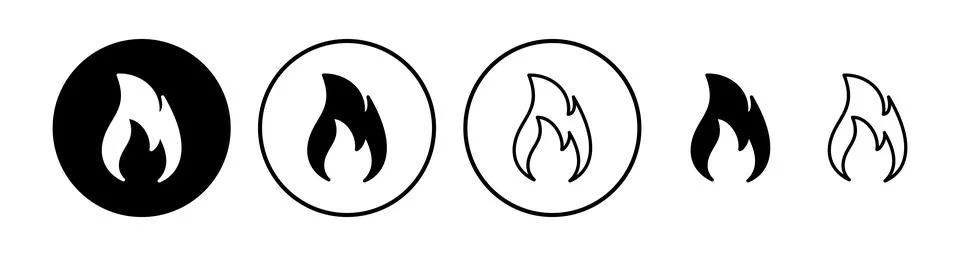 Fire icon vector. fire flame icon Stock Illustration