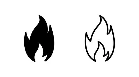 Fire icon vector. fire flame icon Stock Illustration