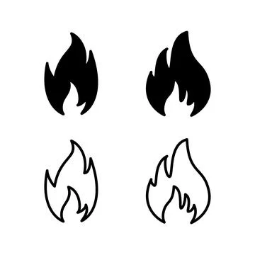 Fire icon vector. fire flame icon Stock Illustration