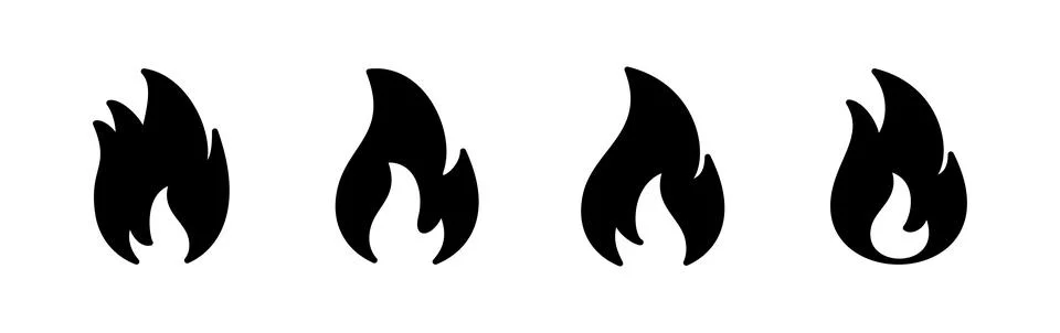 Fire icon vector. fire flame icon Stock Illustration