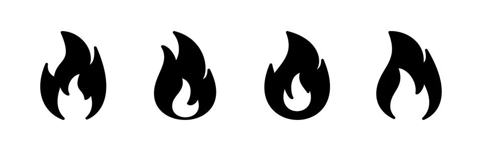 Fire icon vector. fire flame icon Stock Illustration