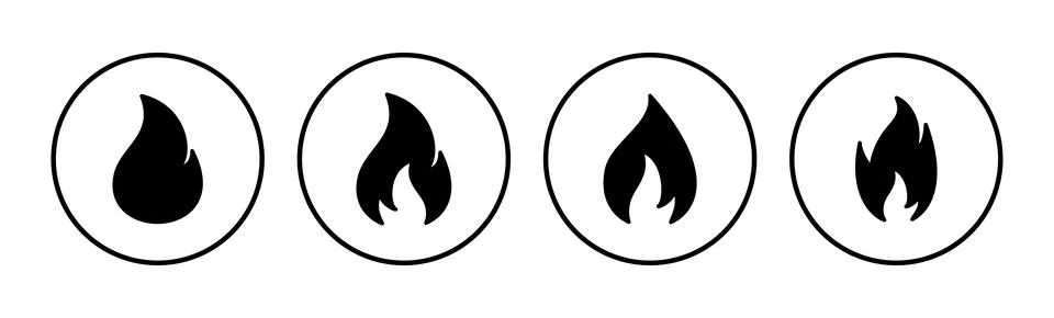 Fire icon vector. fire flame icon Stock Illustration