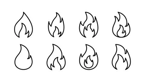 Fire icon vector. fire flame icon Stock Illustration
